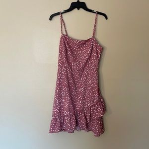Rue 21 Pink Polka Dot Dress
